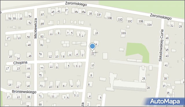 Głubczyce, Miłosza Czesława, 12, mapa Głubczyce