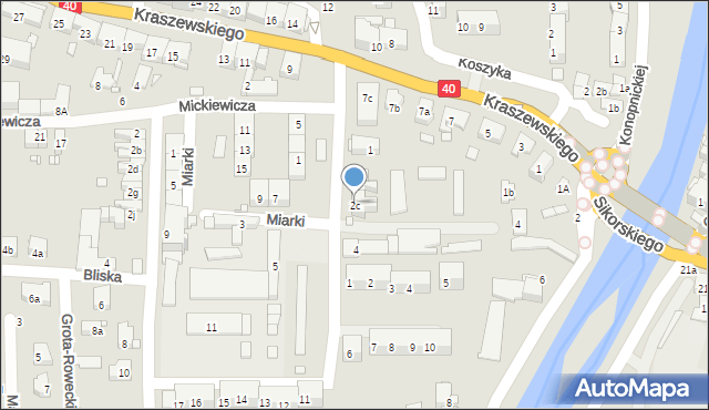 Głuchołazy, Miarki Karola, 2c, mapa Głuchołazy