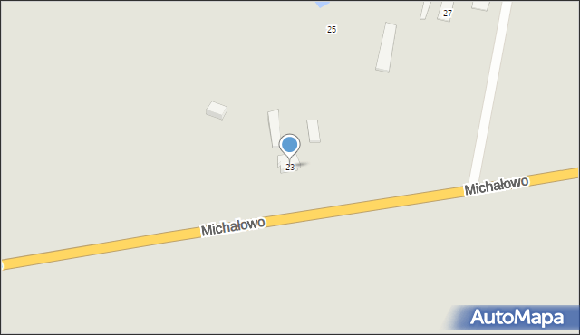 Gniewkowo, Michałowo, 23, mapa Gniewkowo