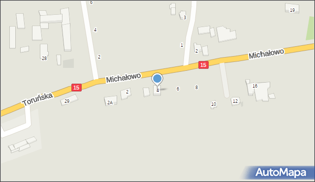 Gniewkowo, Michałowo, 4, mapa Gniewkowo