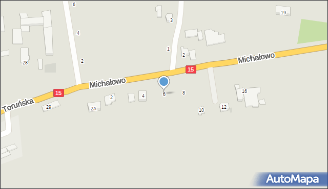 Gniewkowo, Michałowo, 6, mapa Gniewkowo