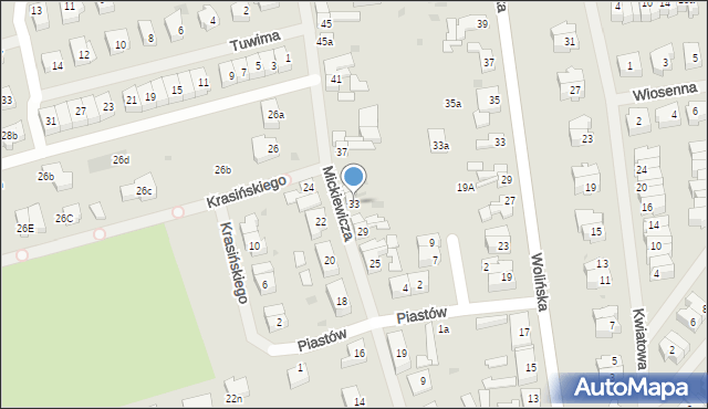 Goleniów, Mickiewicza Adama, 33, mapa Goleniów