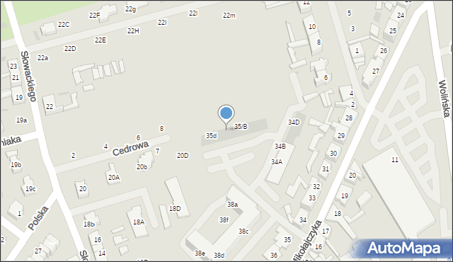 Goleniów, Mikołajczyka Stanisława, 35c, mapa Goleniów