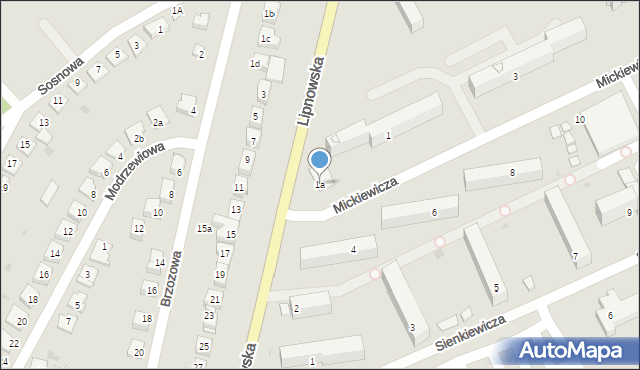 Golub-Dobrzyń, Mickiewicza Adama, 1a, mapa Golub-Dobrzyń