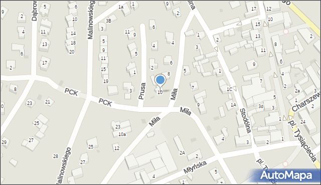 Golub-Dobrzyń, Miła, 10, mapa Golub-Dobrzyń