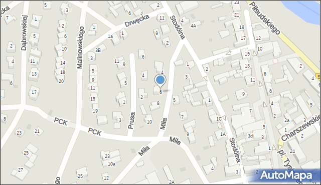 Golub-Dobrzyń, Miła, 6, mapa Golub-Dobrzyń