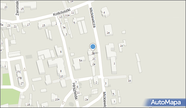 Góra, Mickiewicza Adama, 2B, mapa Góra