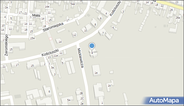 Góra, Mickiewicza Adama, 4, mapa Góra