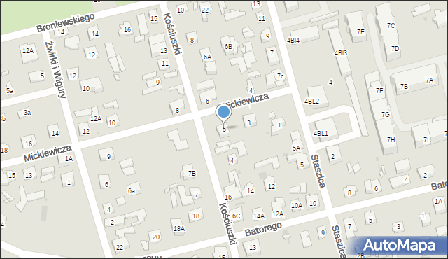 Góra Kalwaria, Mickiewicza Adama, 5, mapa Góra Kalwaria