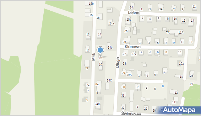 Góra Puławska, Miła, 12, mapa Góra Puławska