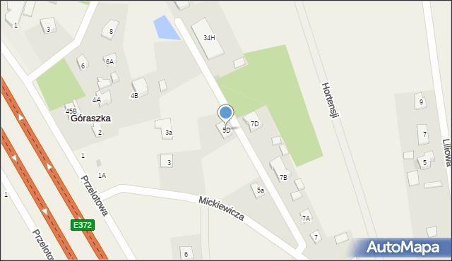 Góraszka, Mickiewicza Adama, 5D, mapa Góraszka