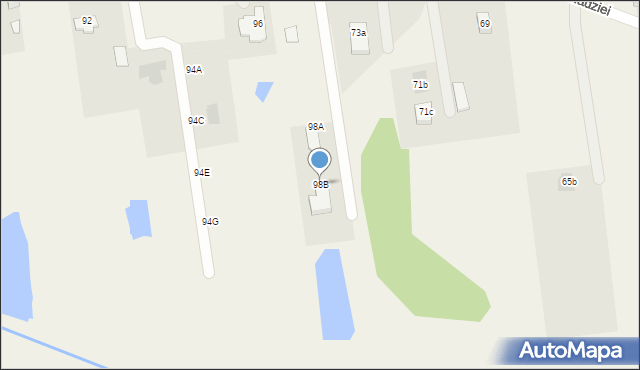 Góraszka, Mickiewicza Adama, 98B, mapa Góraszka