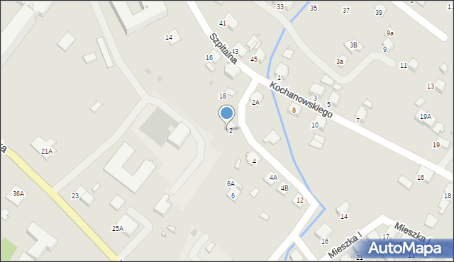 Gorlice, Mieszka I, 2, mapa Gorlic