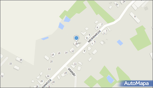 Górowo Iławeckie, Mickiewicza Adama, 10, mapa Górowo Iławeckie
