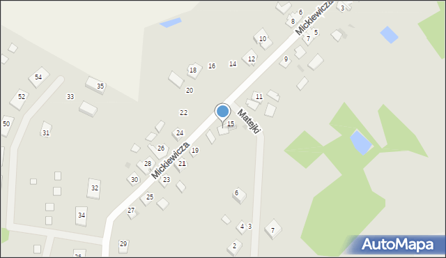Górowo Iławeckie, Mickiewicza Adama, 17, mapa Górowo Iławeckie