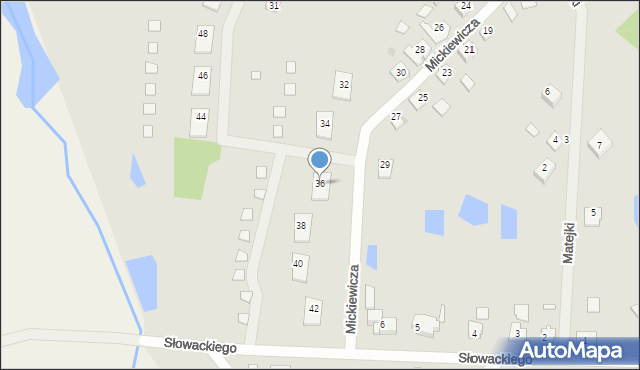 Górowo Iławeckie, Mickiewicza Adama, 36, mapa Górowo Iławeckie