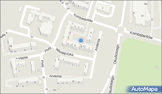 Gorzów Wielkopolski, Mikołajczyka Stanisława, 6, mapa Gorzów Wielkopolski