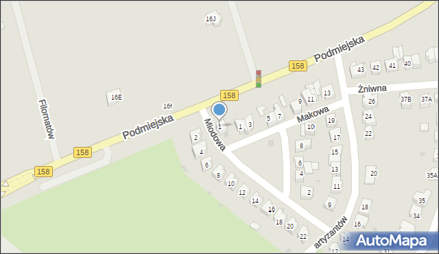 Gorzów Wielkopolski, Miodowa, 1, mapa Gorzów Wielkopolski