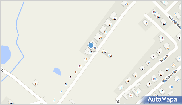 Gowarzewo, Miła, 15, mapa Gowarzewo