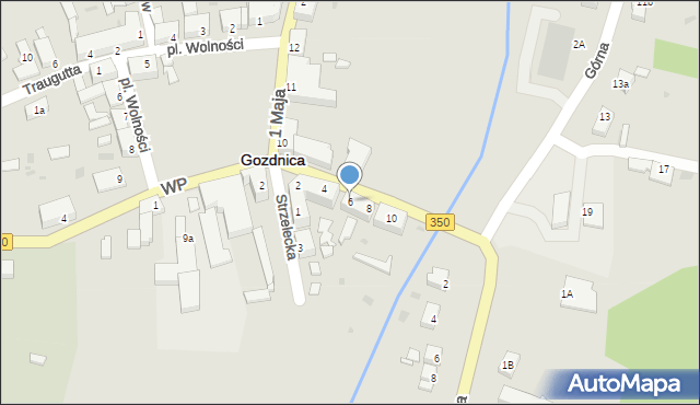 Gozdnica, Mickiewicza Adama, 6, mapa Gozdnica