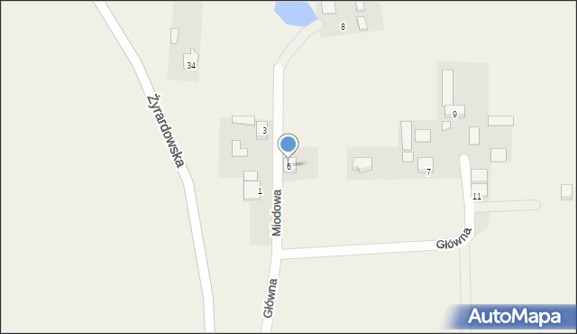 Grabce Józefpolskie, Miodowa, 6, mapa Grabce Józefpolskie