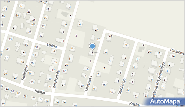Granice, Mieszka I, 2, mapa Granice