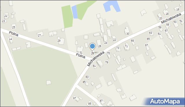 Gródek, Michałowska, 28, mapa Gródek