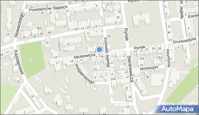 Grodków, Mickiewicza Adama, 5, mapa Grodków