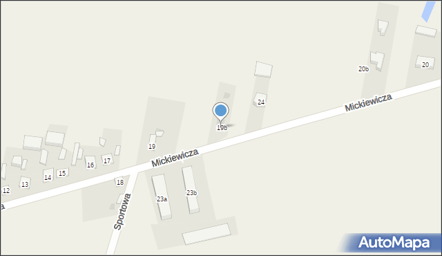 Grodziec, Mickiewicza Adama, 19b, mapa Grodziec