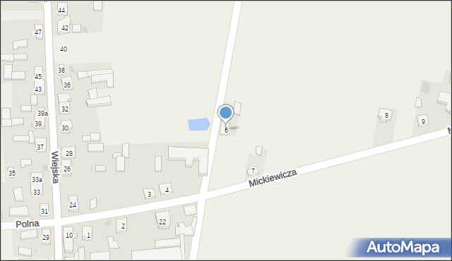 Grodziec, Mickiewicza Adama, 6, mapa Grodziec