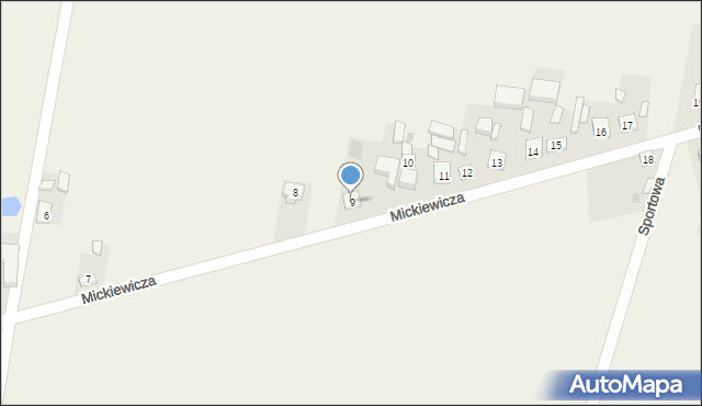 Grodziec, Mickiewicza Adama, 9, mapa Grodziec