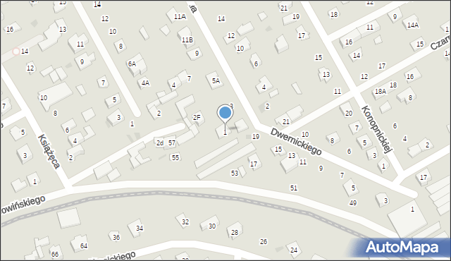 Grodzisk Mazowiecki, Miła, 1, mapa Grodzisk Mazowiecki