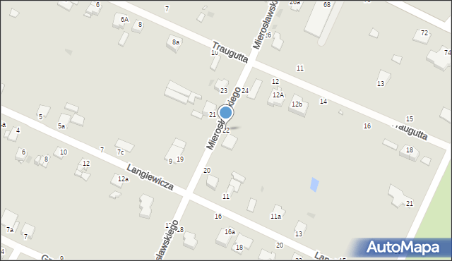 Grudziądz, Mierosławskiego Ludwika, gen., 22, mapa Grudziądza