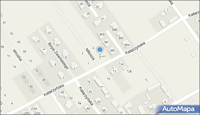 Gruszczyn, Miłosza Czesława, 2, mapa Gruszczyn