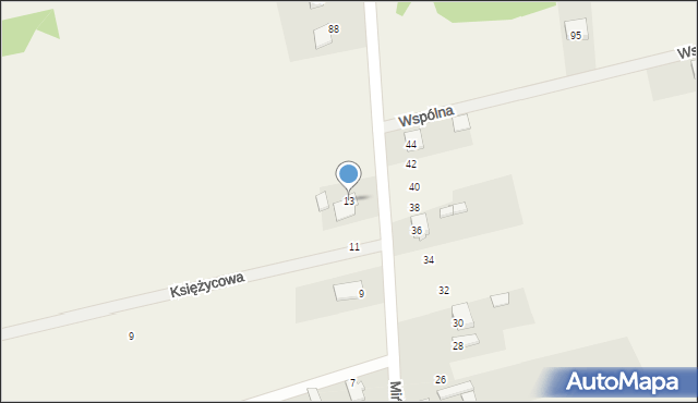 Grzebowilk, Mińska, 13, mapa Grzebowilk