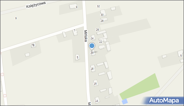 Grzebowilk, Mińska, 20, mapa Grzebowilk
