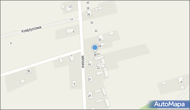 Grzebowilk, Mińska, 26, mapa Grzebowilk