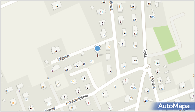 Grzędzice, Miodowa, 3, mapa Grzędzice