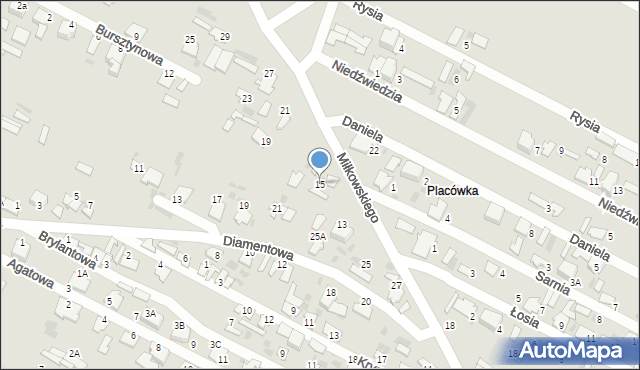 Hajnówka, Miłkowskiego Stanisława, 15, mapa Hajnówka