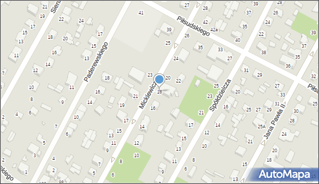 Halinów, Mickiewicza Adama, 18, mapa Halinów