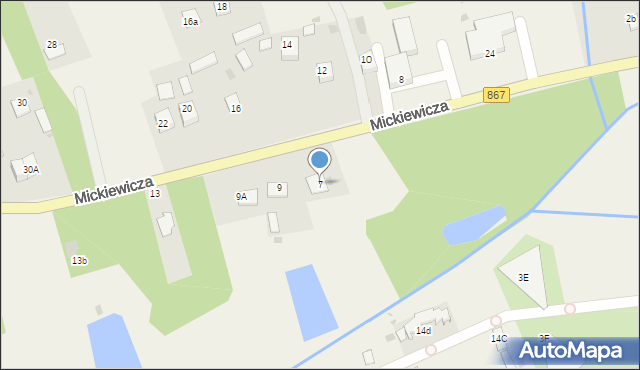 Horyniec-Zdrój, Mickiewicza Adama, 7, mapa Horyniec-Zdrój