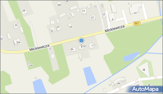 Horyniec-Zdrój, Mickiewicza Adama, 9, mapa Horyniec-Zdrój