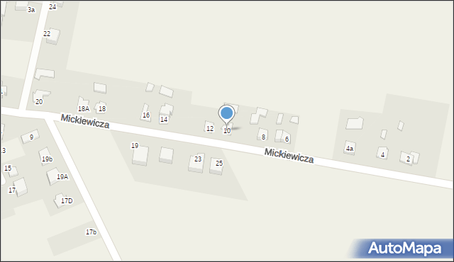 Iłowo-Wieś, Mickiewicza Adama, 10, mapa Iłowo-Wieś