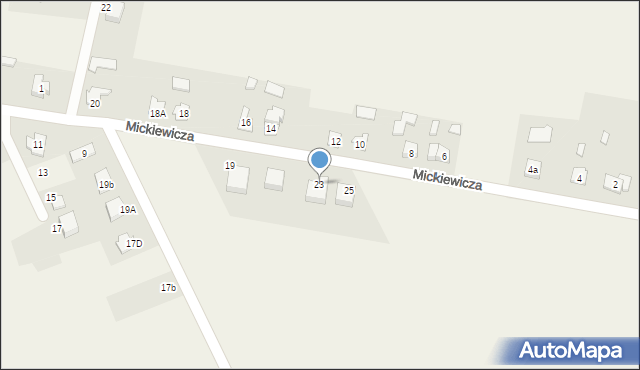 Iłowo-Wieś, Mickiewicza Adama, 23, mapa Iłowo-Wieś
