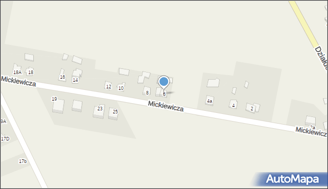 Iłowo-Wieś, Mickiewicza Adama, 6, mapa Iłowo-Wieś
