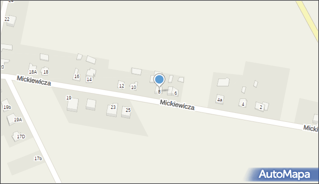 Iłowo-Wieś, Mickiewicza Adama, 8, mapa Iłowo-Wieś