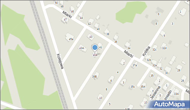 Imielin, Miarki Karola, 41a, mapa Imielin