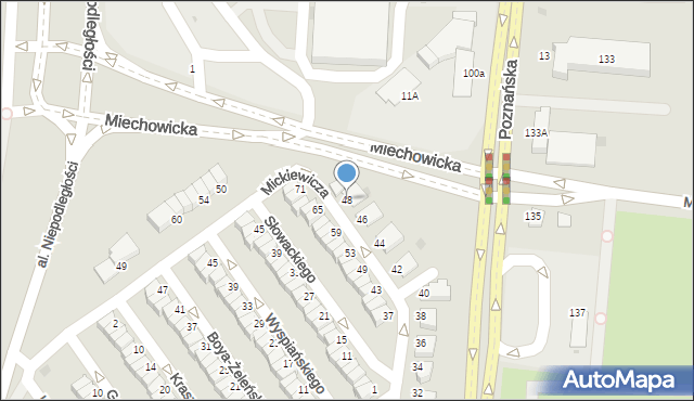 Inowrocław, Mickiewicza Adama, 48, mapa Inowrocławia