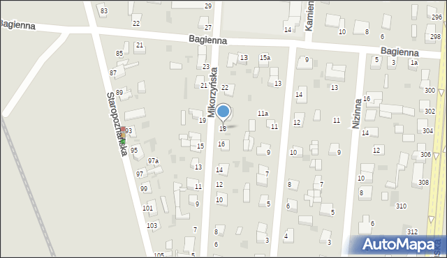 Inowrocław, Mikorzyńska, 18, mapa Inowrocławia