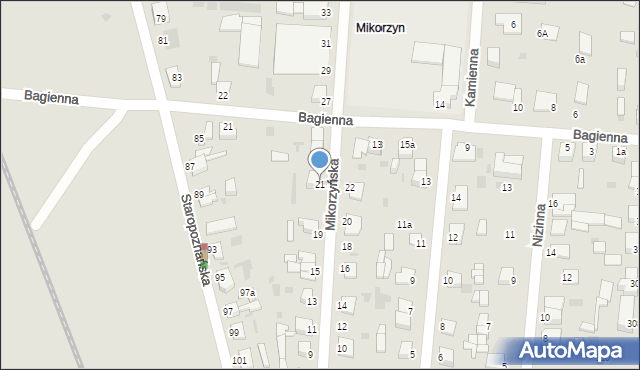 Inowrocław, Mikorzyńska, 21, mapa Inowrocławia